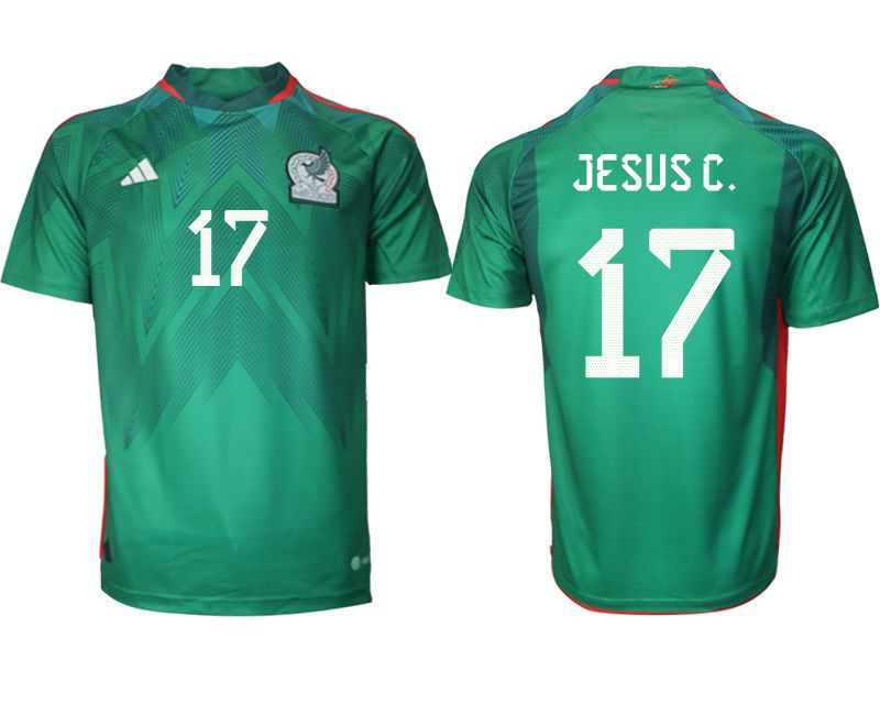 Men 2022 World Cup National Team Mexico home aaa version green 17 Soccer Jerseys
